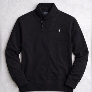 Polo by Ralph Lauren Black Men's Shaw Neck Pullover
